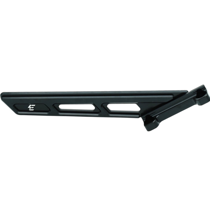 Black anodized CNC chain guide bracket for motorcycle dirt bike drivetrain
