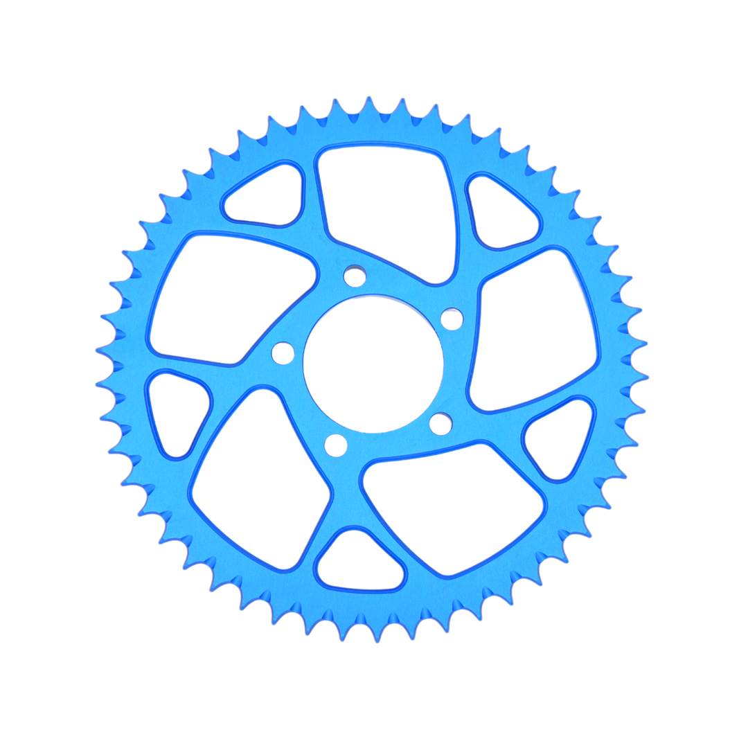 E-Ride Pro 3.0 SR Upgrade Kettenblatt 428 50T blau eloxiert CNC Aluminium
