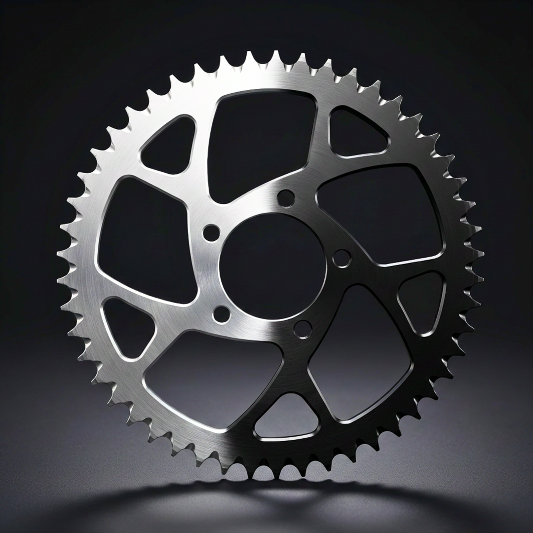 E-Ride Pro 3.0 SR Upgrade Kettenblatt 428 50T silber CNC gefraest 7075 Aluminium