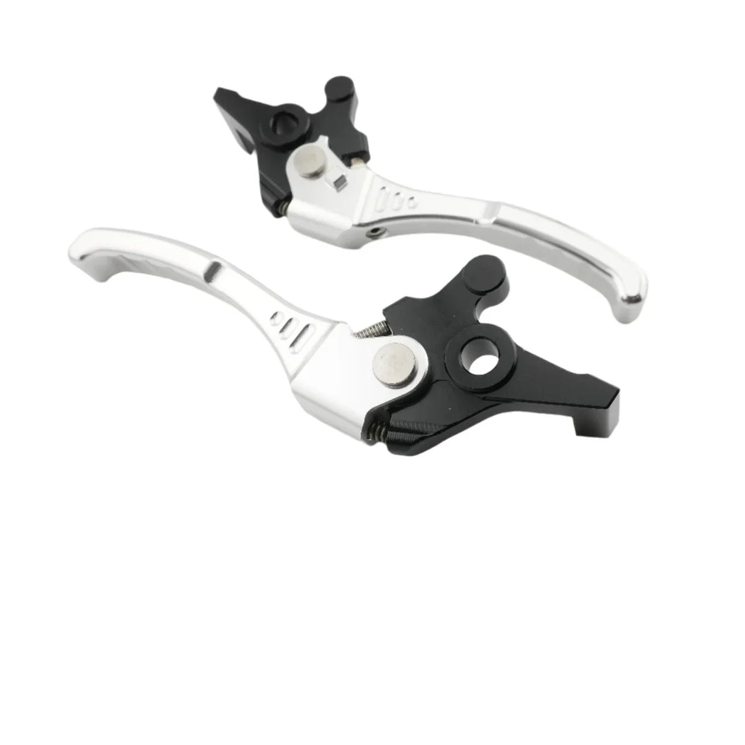 Kurzer silberner CNC-Bremshebel aus 6061 Aluminium für E-Ride Pro SR / SS 3.0
