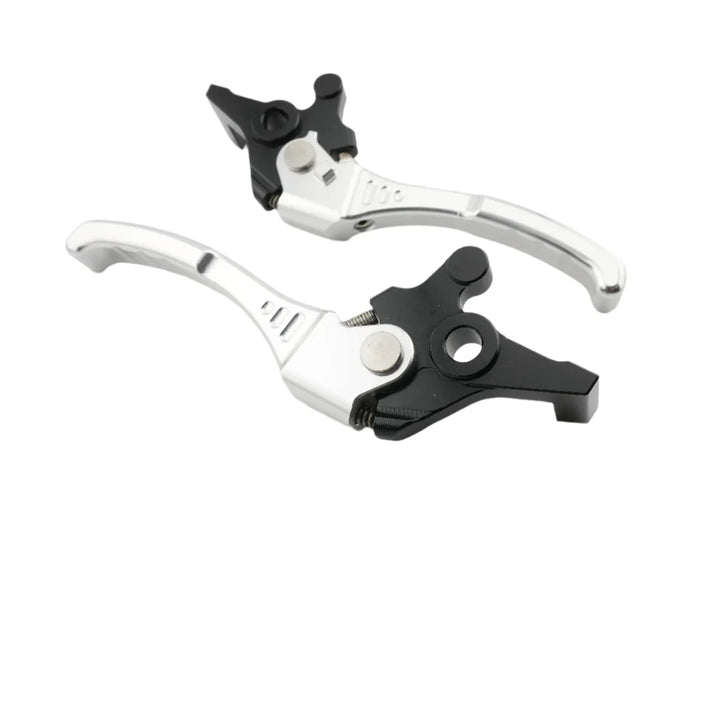 Kurzer silberner CNC-Bremshebel aus 6061 Aluminium für E-Ride Pro SR / SS 3.0