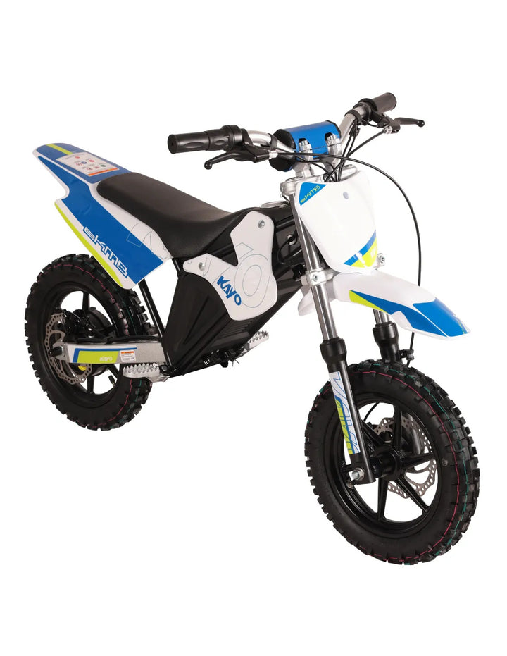 KAYO eKMB Mini – Weiß, Blau und Neongelb – Ansicht 2